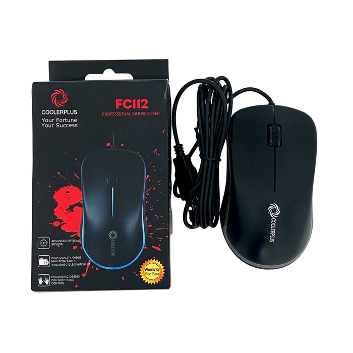 Coolerplus FC112 USB Wired Computer Mouse