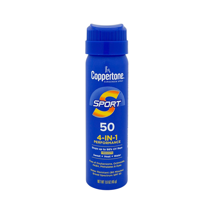 Coppertone Sport 4 in 1 SPF 50 Sunscreen Spray 1.6 oz