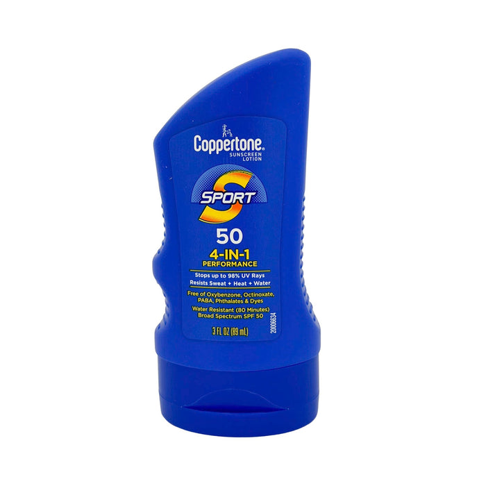 Coppertone Sport 50 4 in 1 Performance Sunscreen - Travel Size 3 fl oz