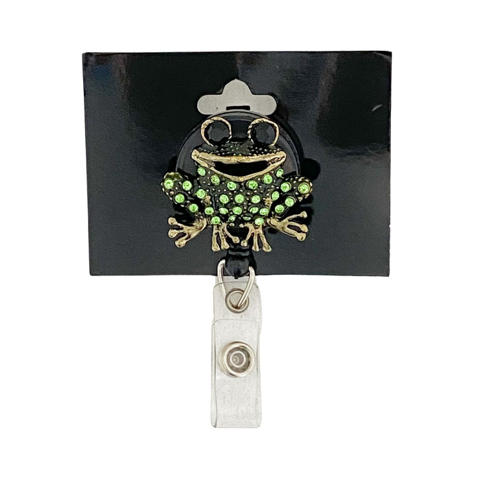 Crystal ID Badge Reel - Frog