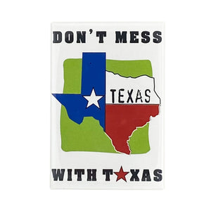 Don't Mess With Texas Map Flat Magnet