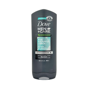 One unit of Dove Men Care Blue Eucalyptus Birch Relaxing Body and Face Wash 13.5 oz