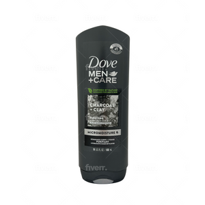 One unit of Dove Men + Care Charcoal + Clay Purifying Body and Face Wash 18 oz