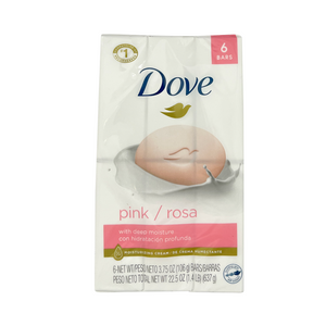 One unit of Dove Pink Beauty Bars 6pc x 3.75 oz