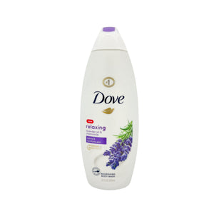 One unit of Dove Relaxing Lavender Oil & Chamomile Body Wash 22 oz