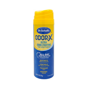 One unit of Dr. Scholl's Odor X Ultra Odor Fighting Foot Spray Powder 4.7 oz