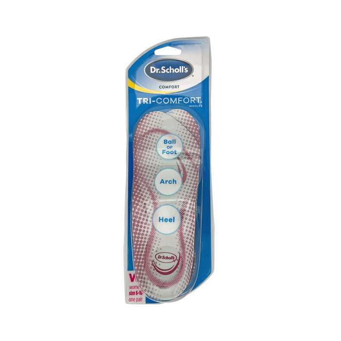 Dr. Scholl's Tri-Comfort Insoles Women's Size 6-10 One Pair
