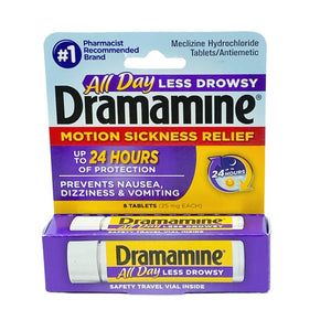Dramamine Less Drowsy Motion Sickness Relief 8 tablets