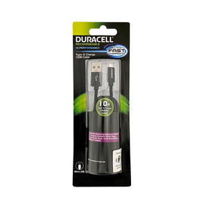 Duracell 10ft Sync & Charge Micro USB Fabric Charging Cord