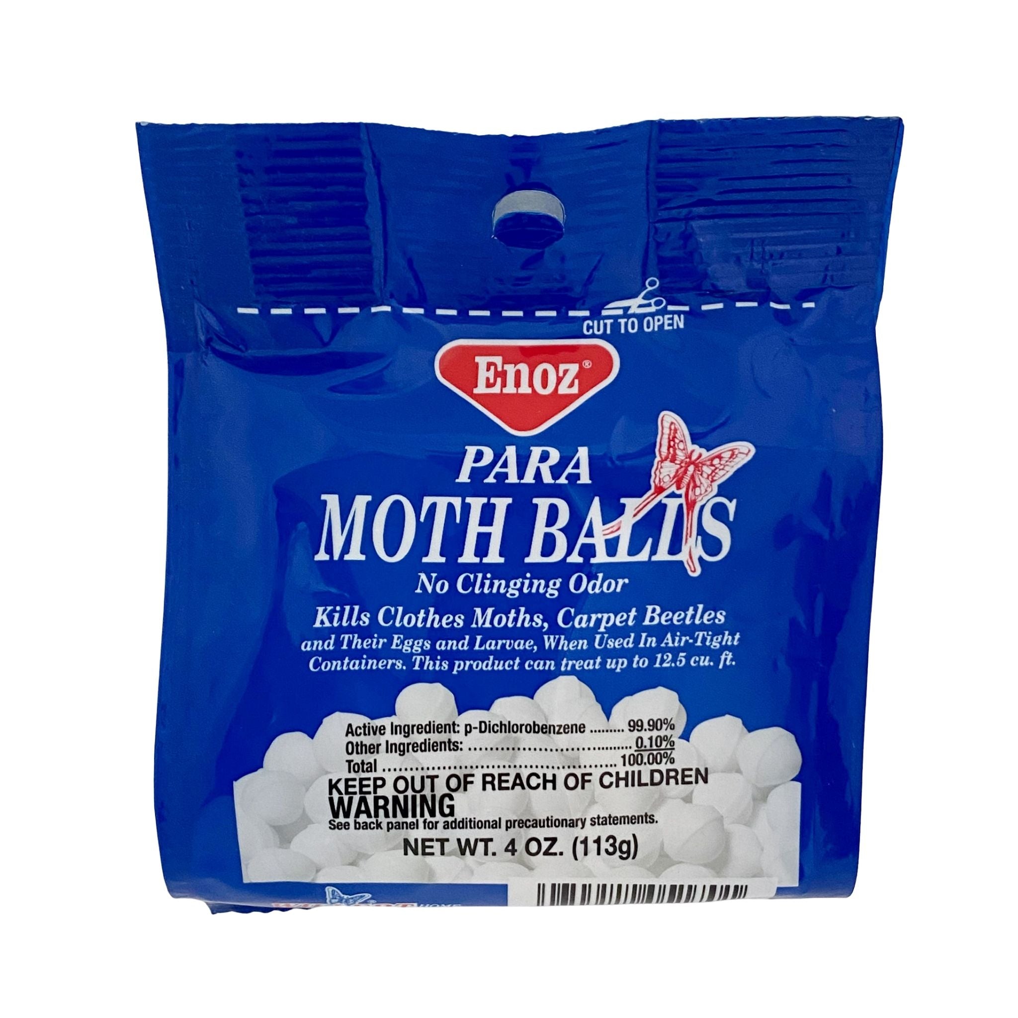 Moth Balls Kills Clothes Moths, Carpet Beetles, 4 Ounce, 12 Bags