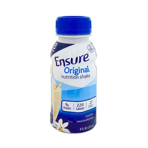 Bottle of Ensure Original Nutrition Shake Vanilla 8 fl oz