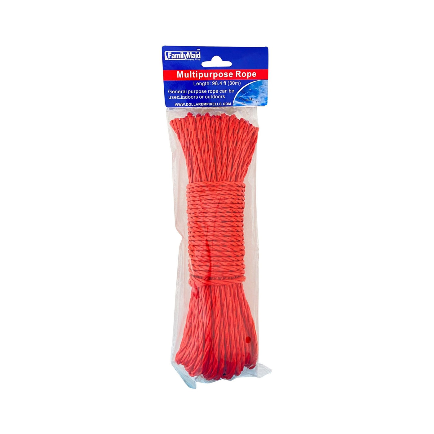30m Rope 8mm Thick Red Thick Rope 30M Length Strong Thick Multipurpose  Outdoor