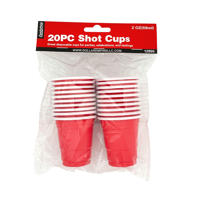 Family Maid Red Shot Cups 20 pc