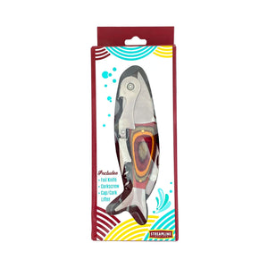 Fish Shaped Corkscrew and Bottle Opener - Boxed