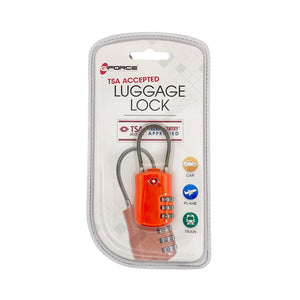 GForce Cable Luggage Lock - Orange