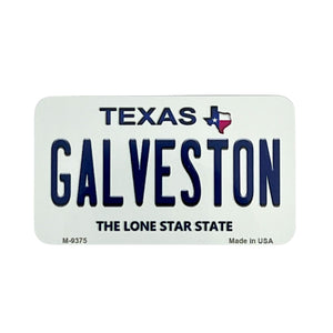 One unit of Galveston License Plate Magnet