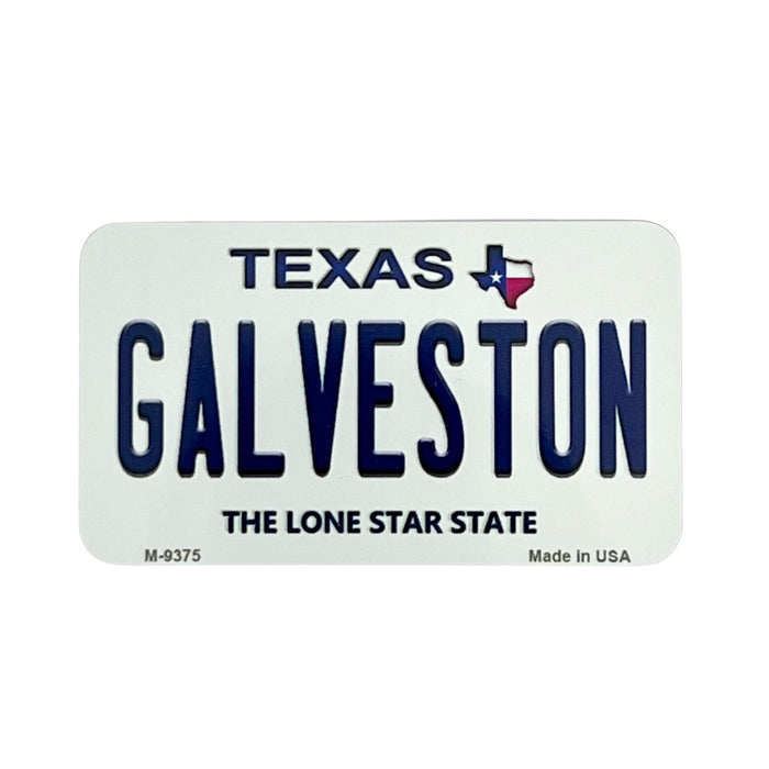 Galveston License Plate Magnet