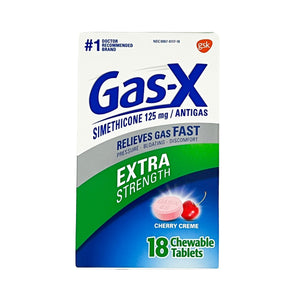 One unit of Gas-X Extra Strength Cherry Creme 18 Chewable Tablets