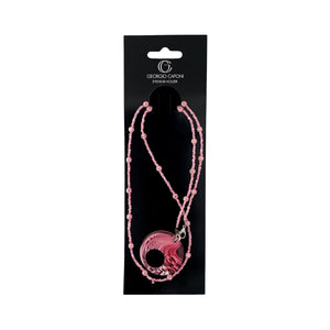 Georgio Caponi Eyewear Holder - Pink Sparkle Beads