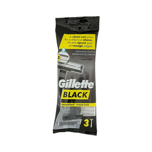 One unit of Gillette Black 3 Disposable Razors
