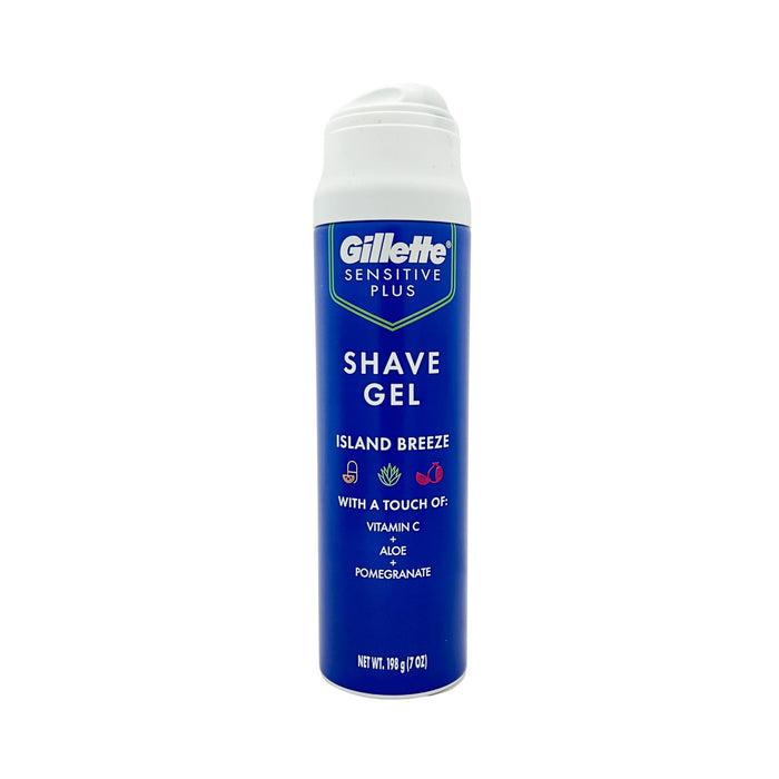 Gillette Sensitive Plus Island Breeze Shave Gel 7 oz