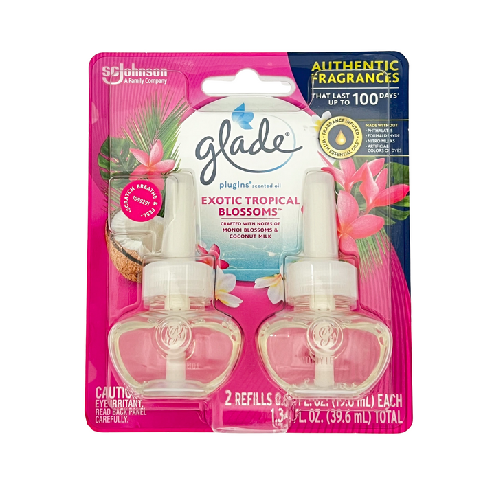 Glade Exotic Tropical Blossom PlugIns Scented Oil 2 Refills