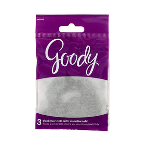 Goody 3 Black hair Nets with Invisible Hold