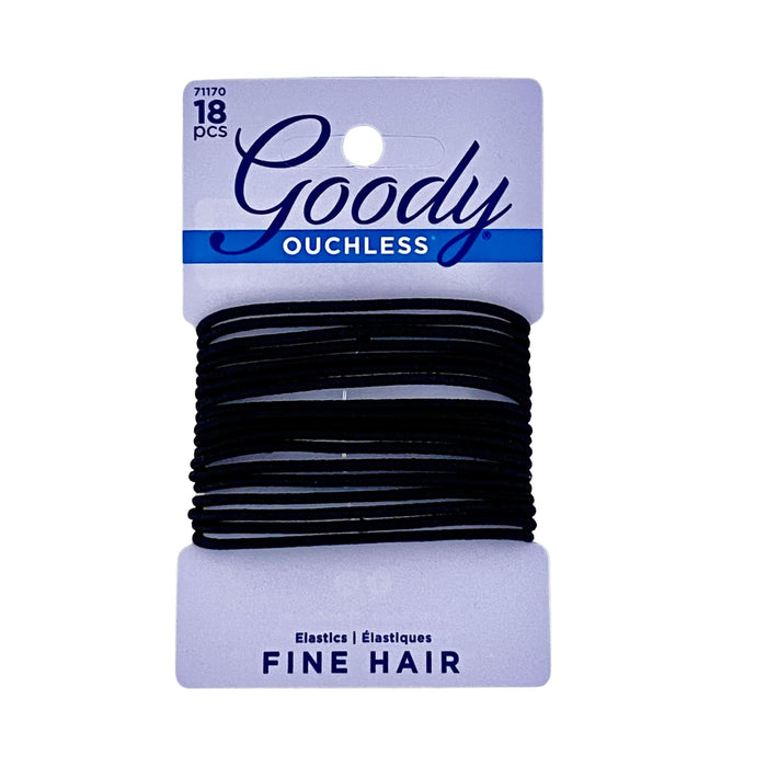 Goody Ouchless Elastics Fine Hair Ties 18 ct - Black