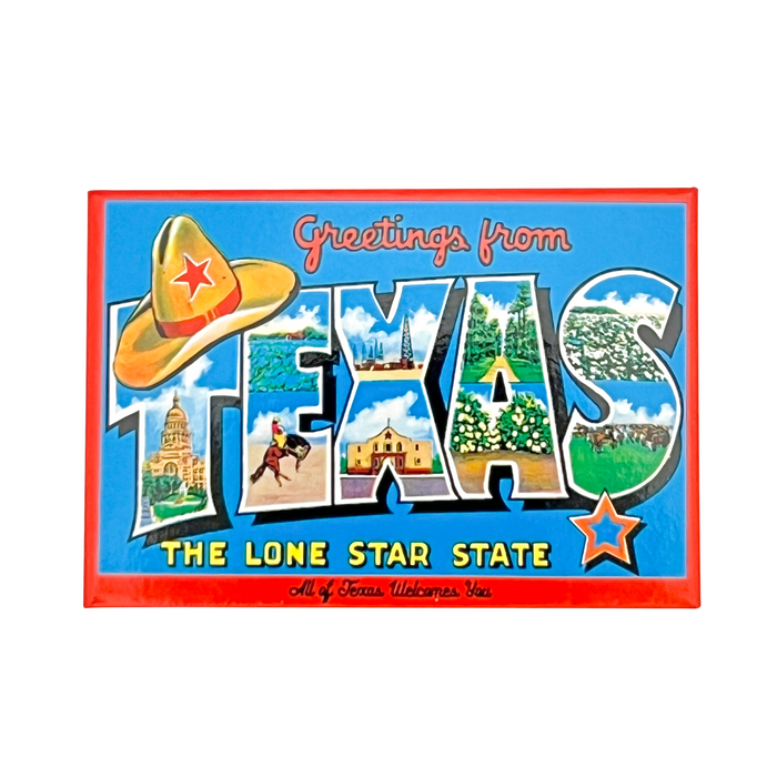 Greetings from Texas Flat Magnet