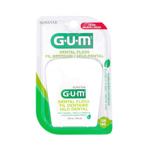 Gum Mint Waxed Dental Floss 140 yd in package