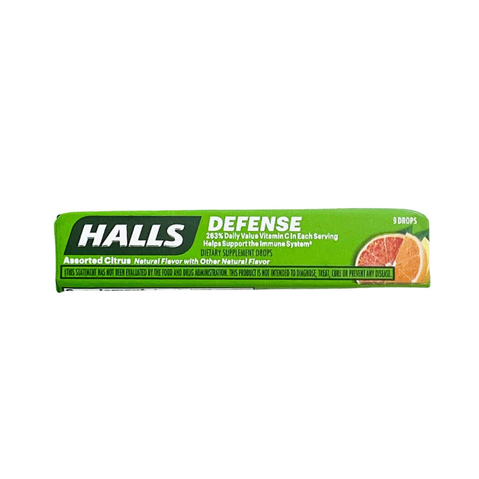 Halls Defense Assorted Citrus 9 Drops