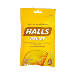 One unit of Halls Relief Honey Lemon 30 drops