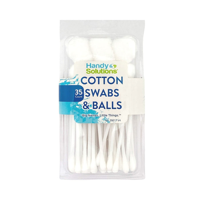 Handy Solutions Cotton Swabs and Cotton Balls 35 ct