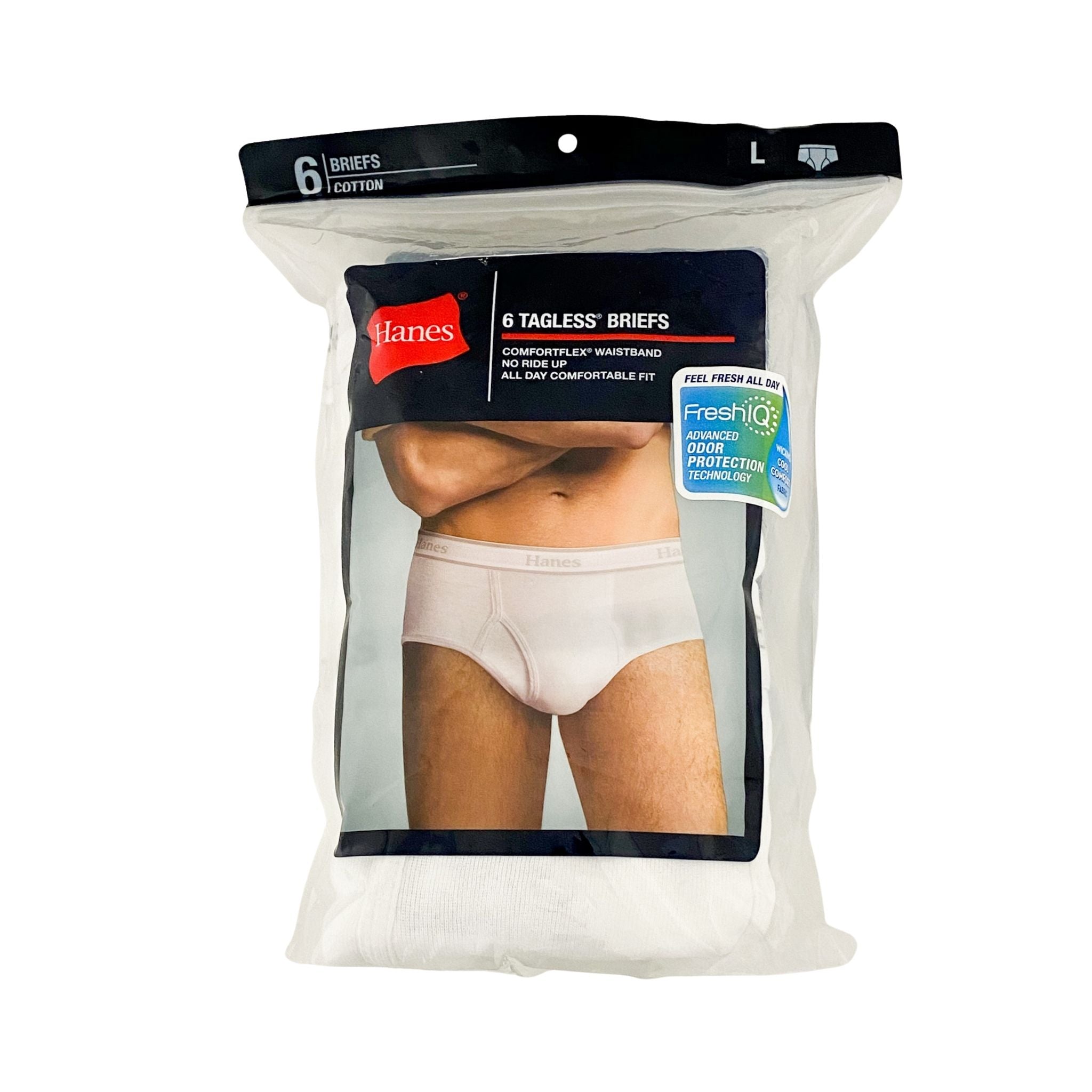 Men's Tagless Brief Underwear Pack, Mid Rise, 6-Pack