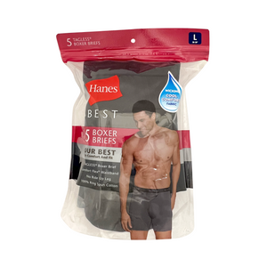 One unit of Hanes Best Boxer Brief 5pk - Large