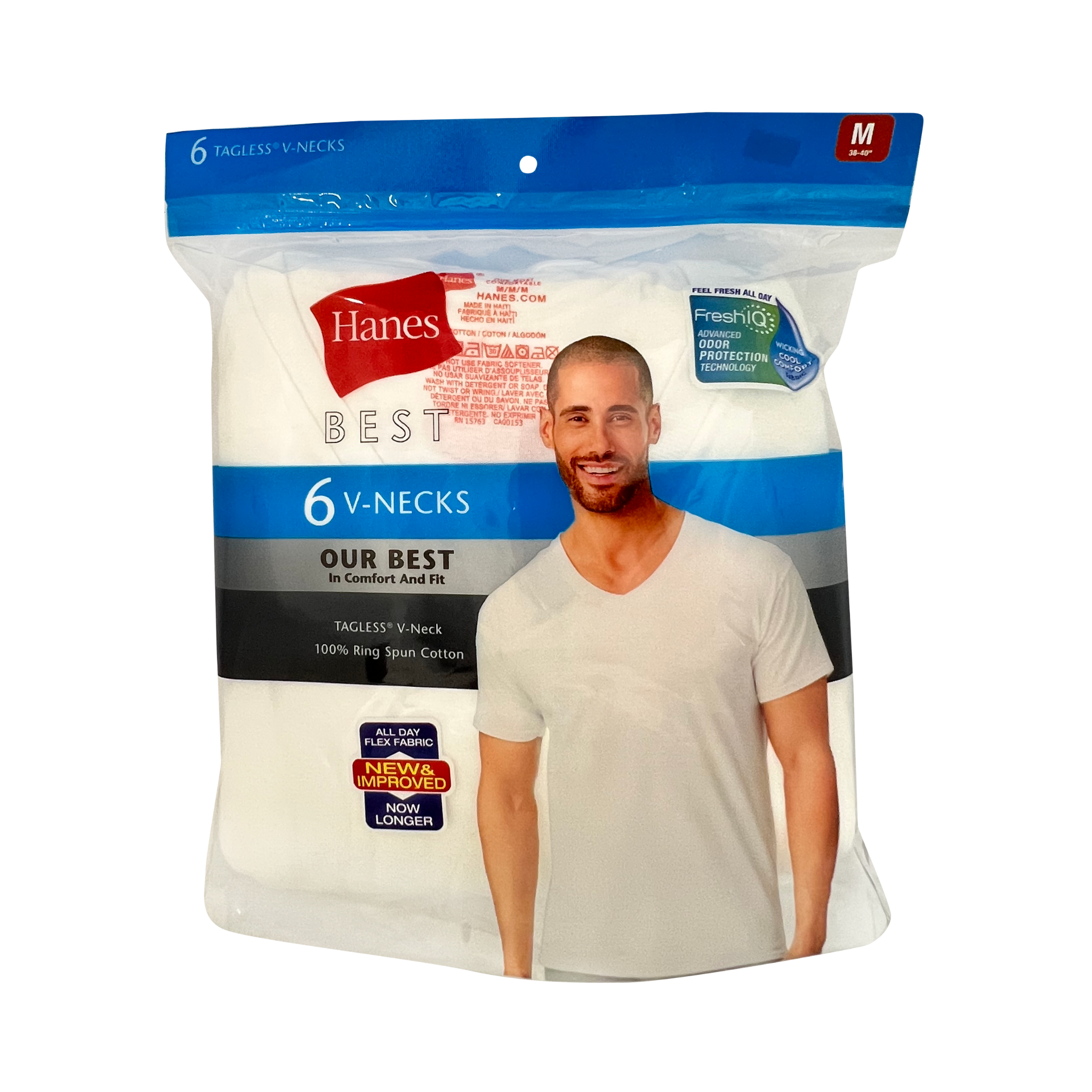 Hanes v outlet neck