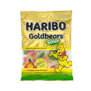 One unit of Haribo Gold Bears Sour 4.5 oz