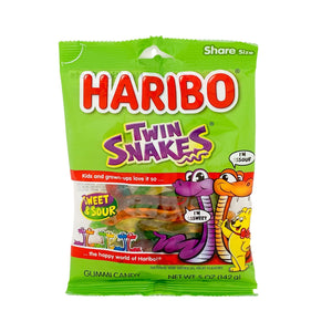 Haribo Twin Snakes Gummi Candy 5oz