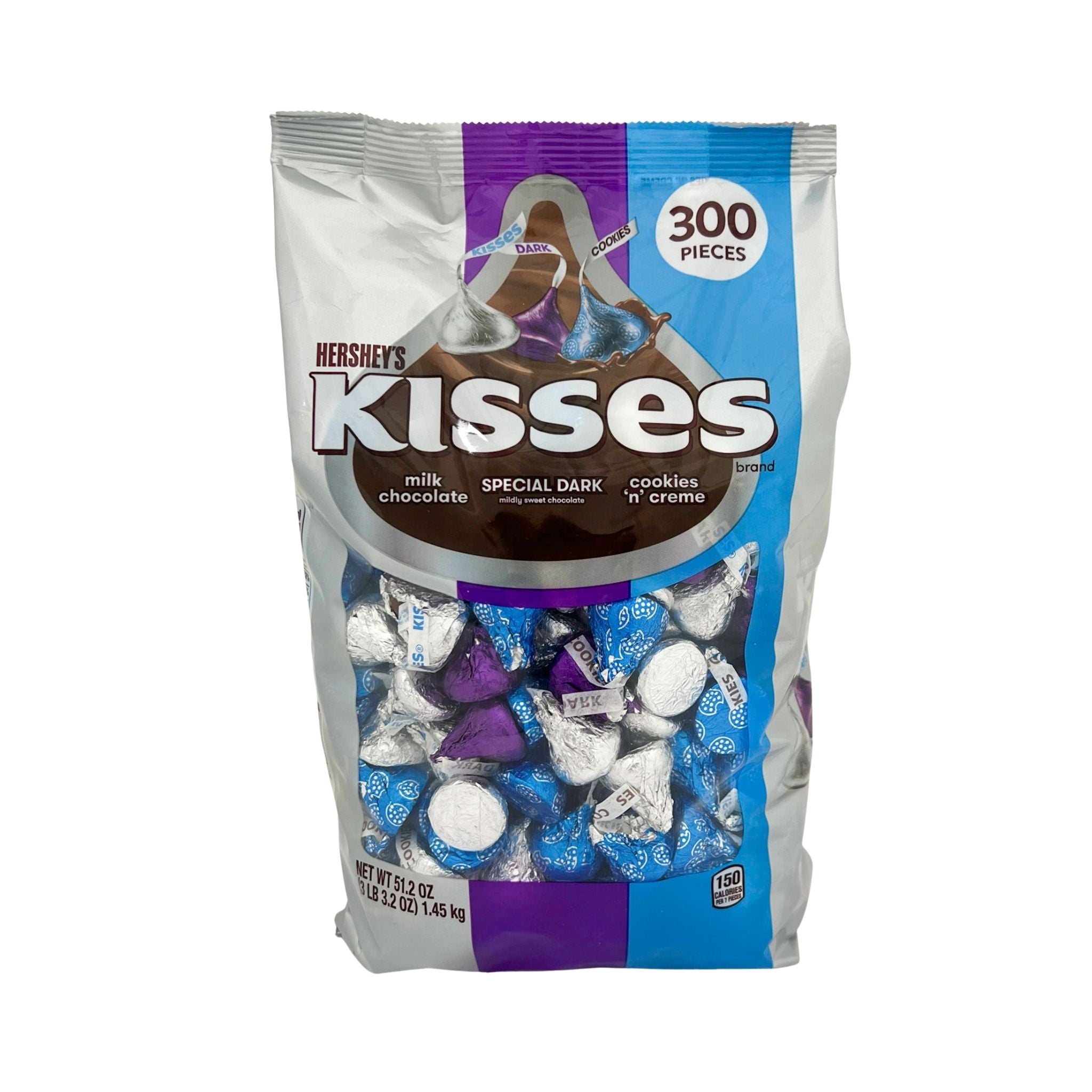 Hershey's Kisses Assorted Chocolate 300 pcs 51.2 oz