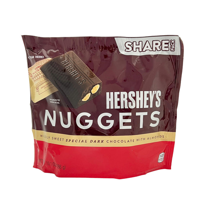Hershey's Nuggets Mildly Sweet Special Dark Chocolate with Almonds 10.1 oz