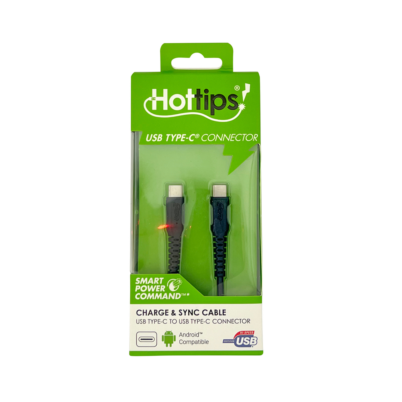 Usb Hotsync Hottips USB-C to USB-C Charge & Sync Cable 4ft