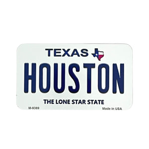 One unit of Houston License Plate Magnet