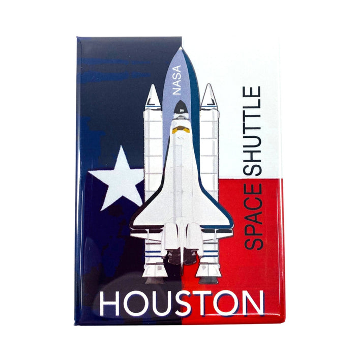 Houston Space Shuttle Flat Magnet 2.5 x 3.5"