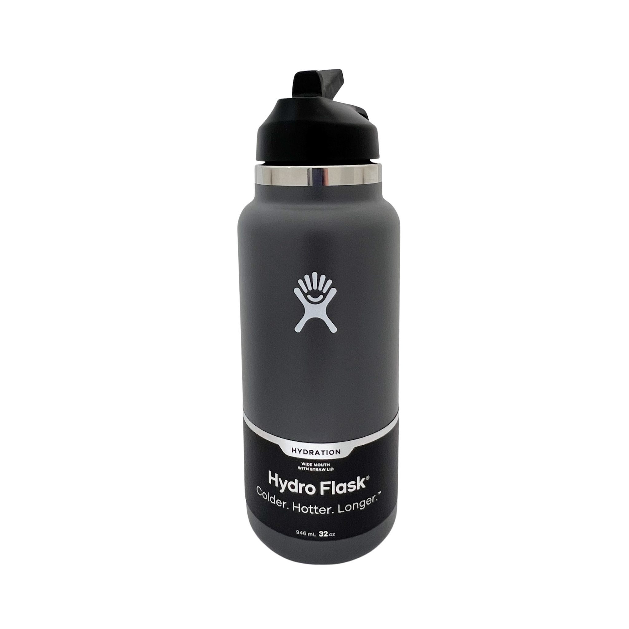 Hydroflask 32 oz Wide Mouth Bottle w/ Straw Lid Stone