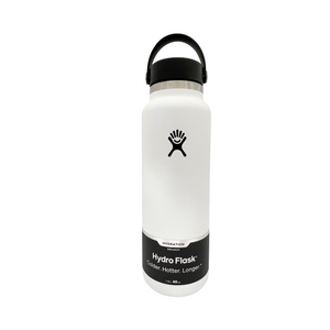 One unit of Hydroflask 40 oz Wide Mouth Water Bottle - White