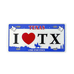 I Heart Texas License Plate Magnet