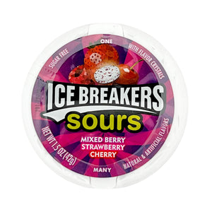 One unit of Ice Breakers Sours Mixed Berry Sugar Free 1.5 oz