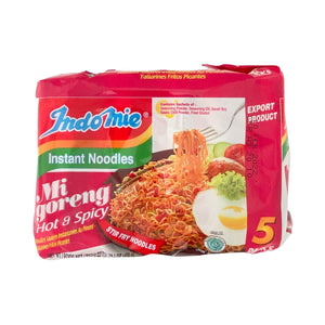 Pack of Indomie Instant Noodles Mi Goreng Hot and Spicy 5 pack x 2.82 oz
