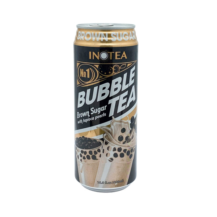 Inotea Bubble Milk Tea - Brown Sugar with Tapioca Pearls 16.6 oz