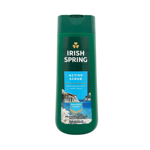 One unit of Irish Spring Active Scrub Moisturizing Face and Body Wash 20 fl oz